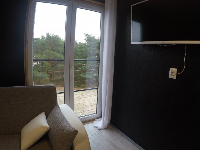 Hotel hel noclegiStudio czteroosobowe małe z balkonem.